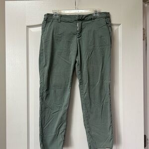 Frank & Eileen Wicklow Green Straight Leg Pants